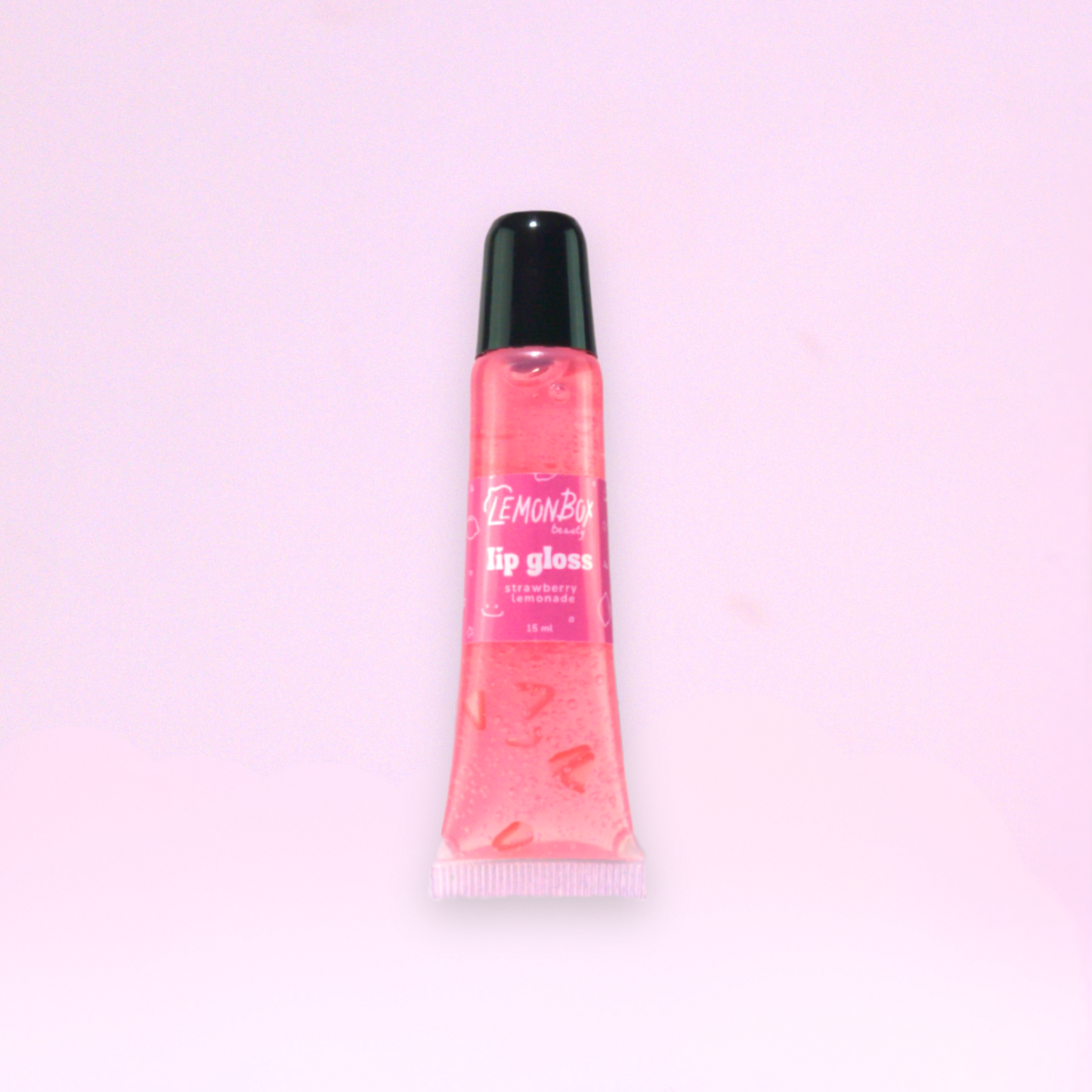 Lemon Box Beauty Strawberry Lemonade lip gloss hydrating oil based