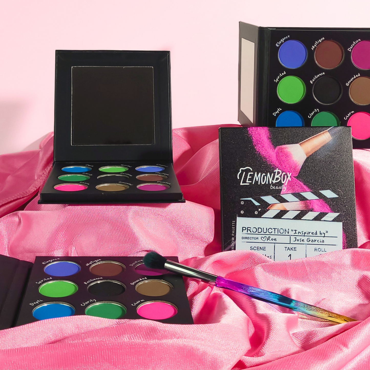 Lemon Box Beauty Eyeshadow Palette Take 1