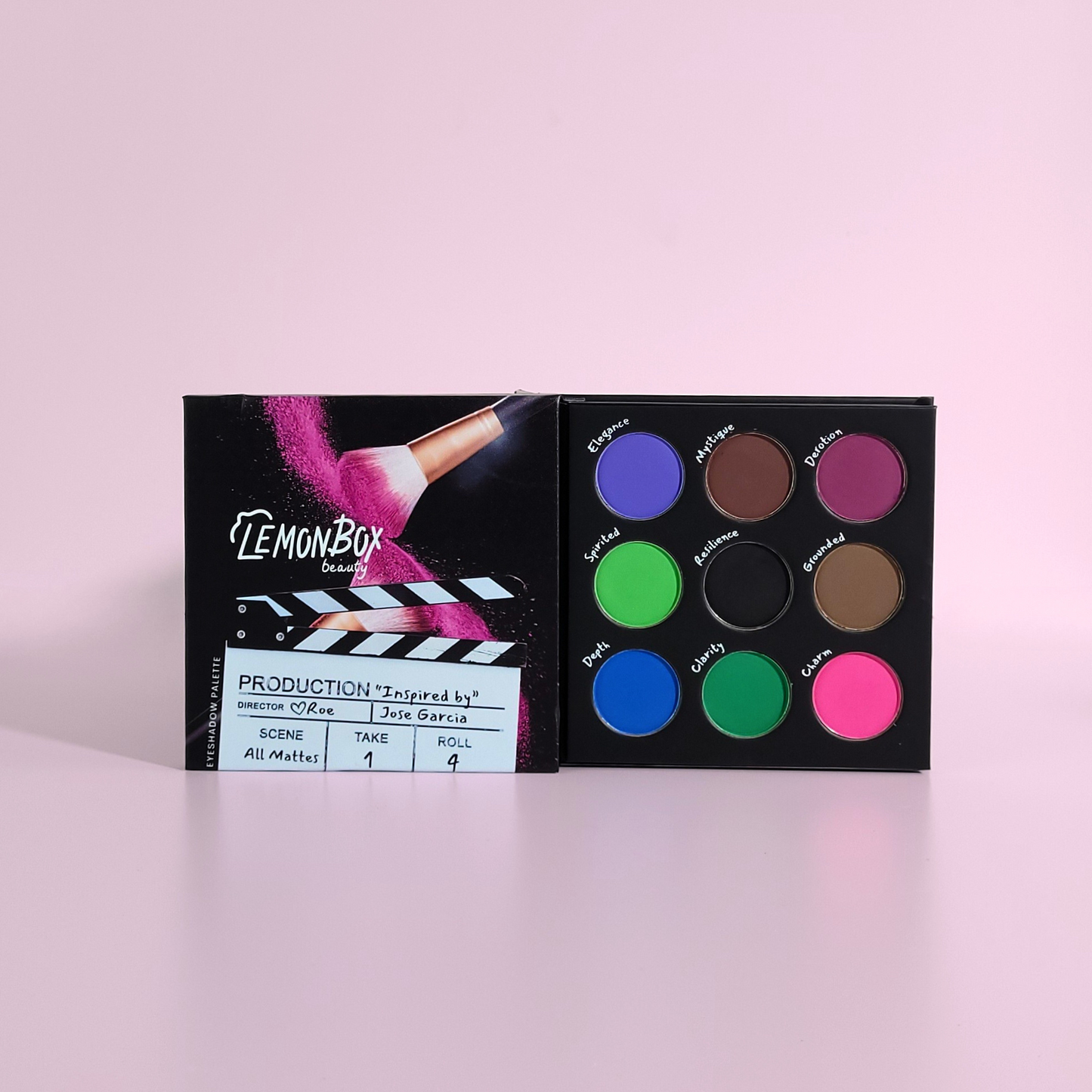 Lemon Box Beauty Eyeshadow Palette Take 1