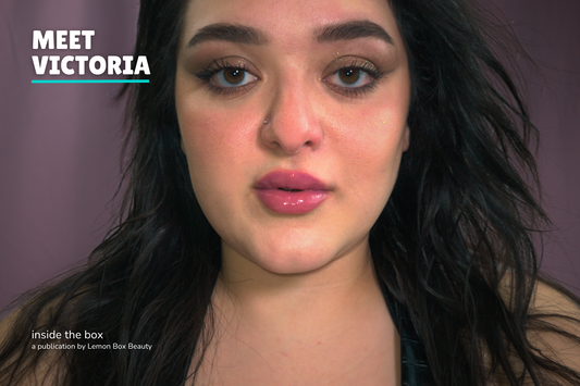 What's Your Aura? Behind the Scenes with Lemon Box Beauty Model Victoria Pena!