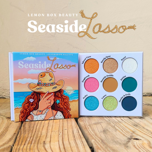 Makeup palette with various colors, Seaside Lasso Eyeshadow palette