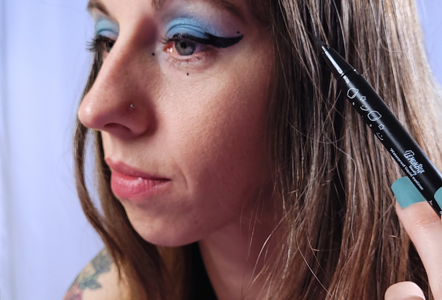 Lemon Box Beauty Waterproof pro tip eyeliner Heather