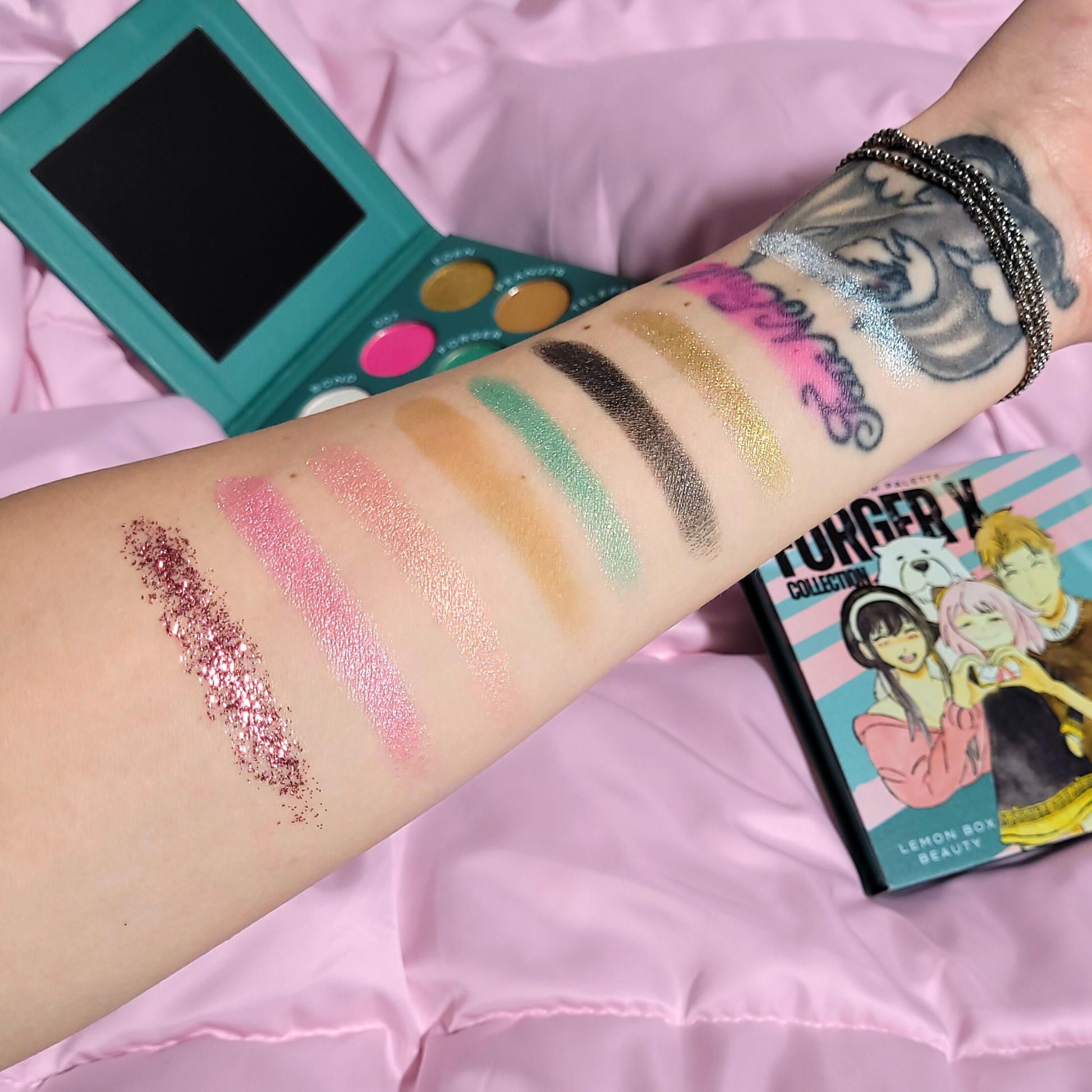 The Forger X Collection Eyeshadow Palette Swatches 2