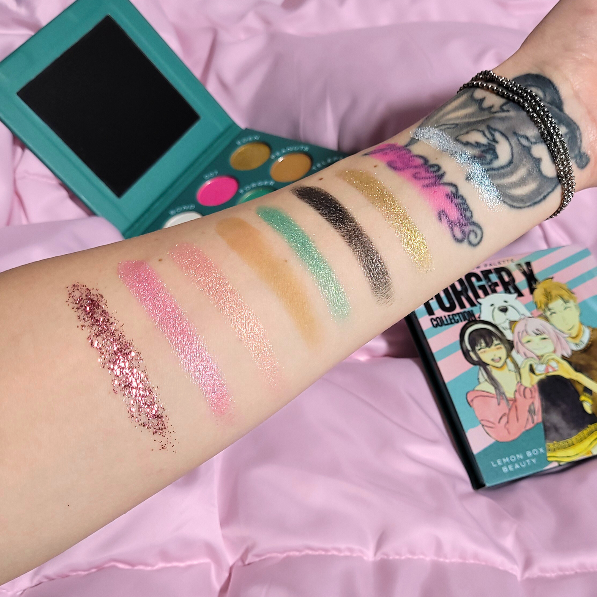 The Forger X Collection Eyeshadow Palette Swatches 2