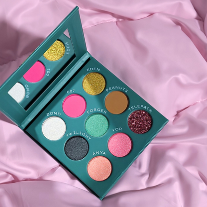 The Forger X Collection Eyeshadow Palette overhead shoot