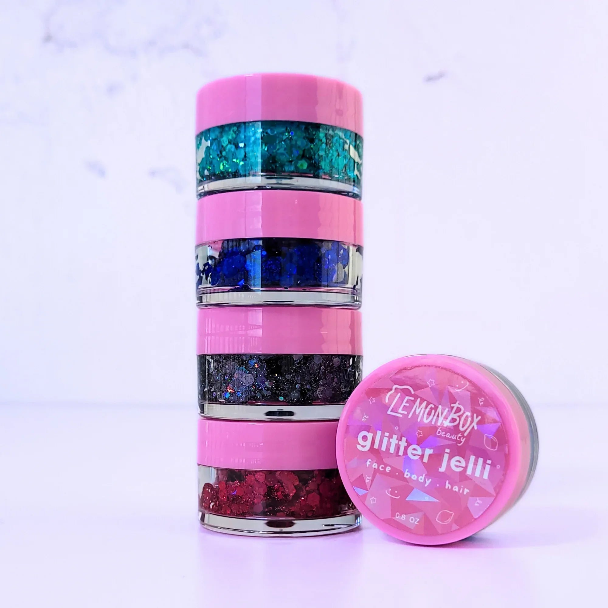 Glitter Jelly Makeup - Vegan Multi-Use Face Body & Hair Sparkle Gel